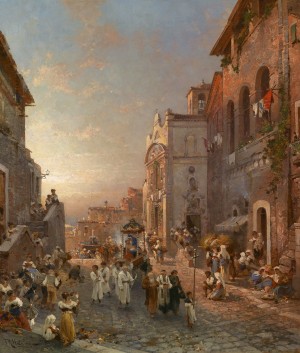 People in the market streets